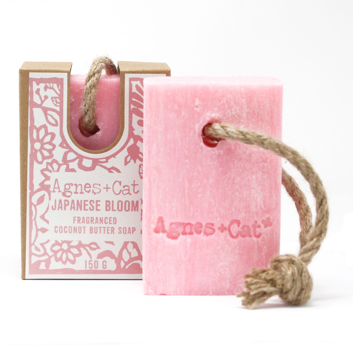 Jabón natural de manteca de coco aroma Flor de Japón